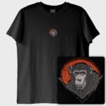 The Chimp: Şempanze T-Shirt (Nakış, %100 Pamuk) - Görsel 2