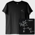 "I think...": Darwin'in Yaşam Ağacı T-Shirt (Nakış, %100 Pamuk) - Görsel 2