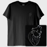 Kalp T-Shirt (Nakış, %100 Pamuk) - Görsel 2