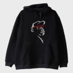 ''Cool Chimp with Red Glasses'' Sweatshirt - Görsel 2